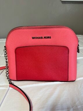 Michael Kors Two-Tone Pink & Coral Crossbody